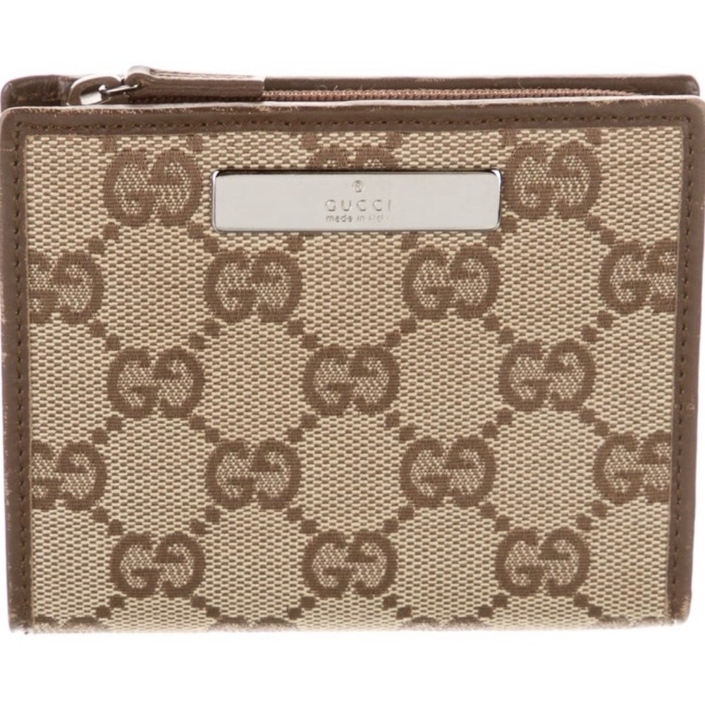 Gucci GG Canvas Brown Jacquard Wallet